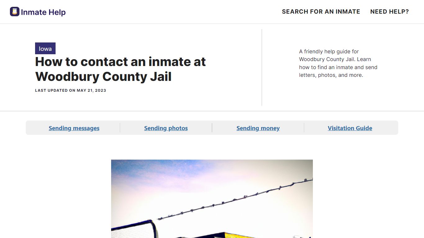 How to contact an inmate at Woodbury County Jail - Inmate Help